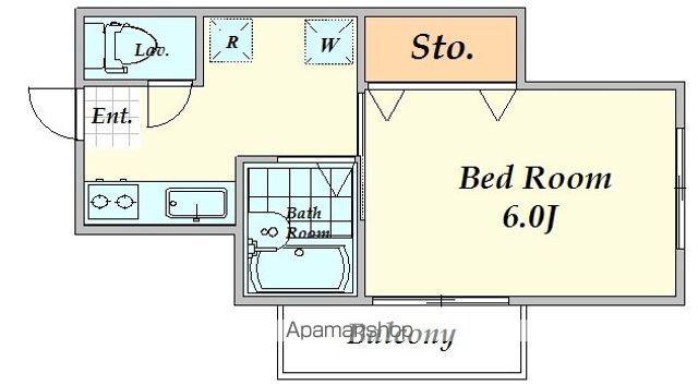 ステート3(1K/2階)の間取り写真