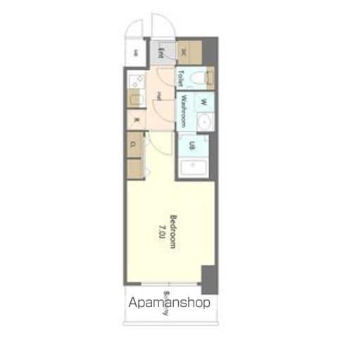 SーRESIDENCE名古屋菊井ALINE 6月19(1K/4階)の間取り写真