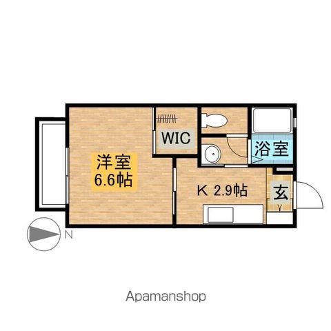 リバティ新白岡A(1K/2階)の間取り写真