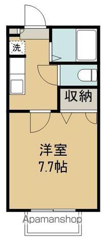 グランドール虹(1K/2階)の間取り写真