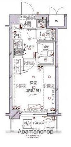 パレステュディオ赤坂弐番館 2階階 間取り