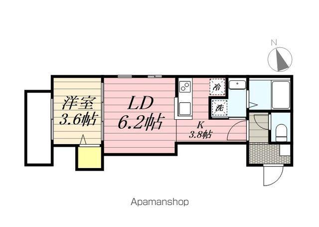 CHERIM西鉄久留米Ⅳ(1LDK/2階)の間取り写真
