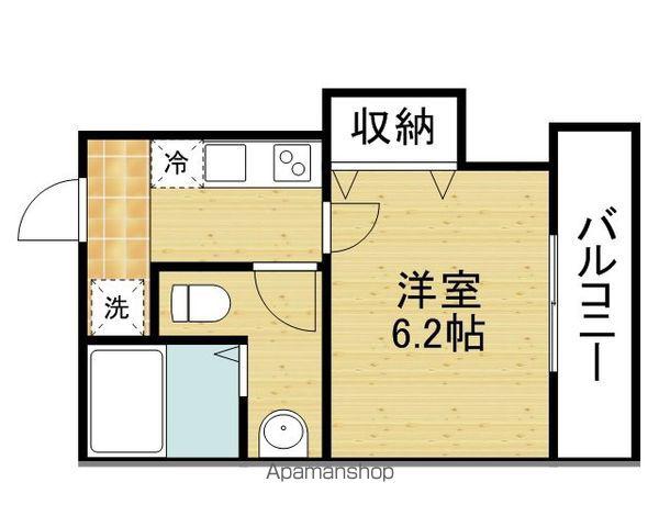 シエスタ玉造(1K/1階)の間取り写真