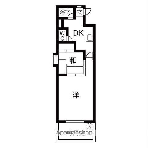 新日ビル豊明マンション(2DK/1階)の間取り写真