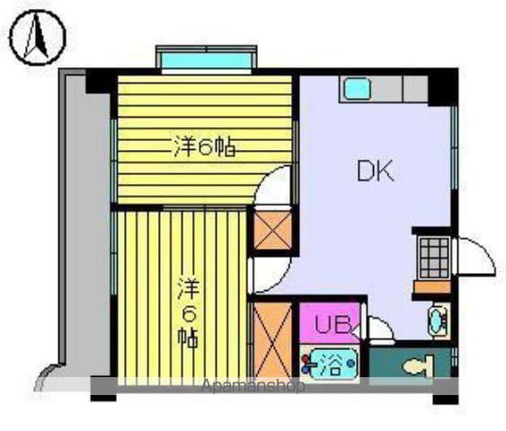 レジデンス華(2DK/1階)の間取り写真