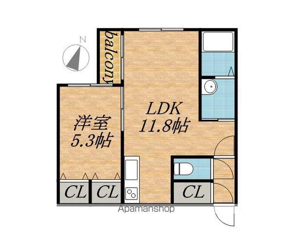 ASTON・M(1LDK/3階)の間取り写真
