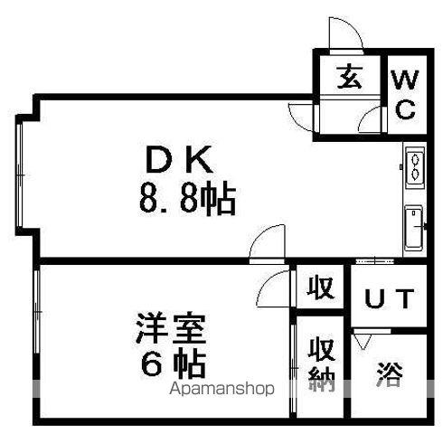 ユニオンスクエア(1DK/3階)の間取り写真