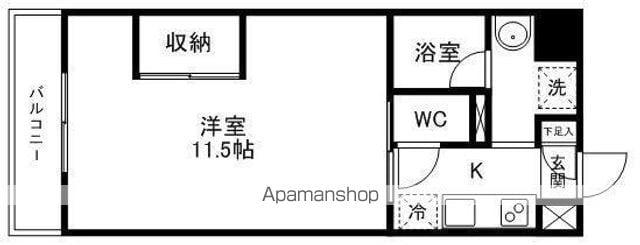 ロイヤルパーク大町(1K/5階)の間取り写真