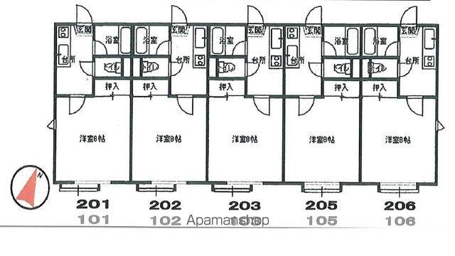 センチュリーハウスⅡ(1K/1階)の間取り写真