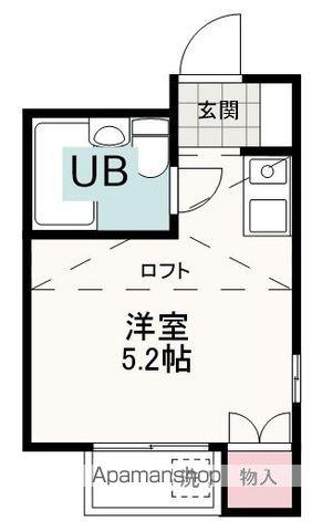 サウスグランデ(ワンルーム/2階)の間取り写真