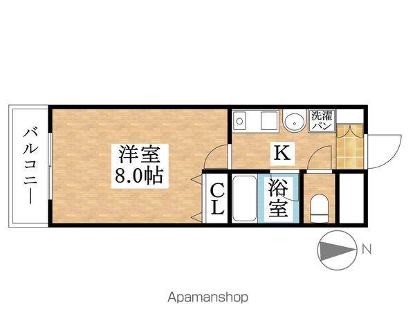 CEST SI BONⅢ(1K/1階)の間取り写真