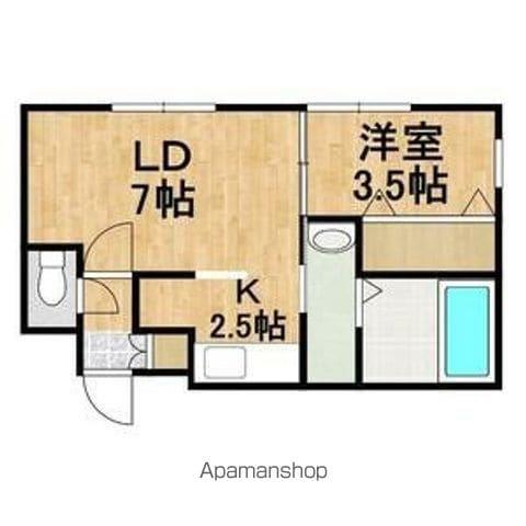 KENT COLLECTION Ⅱ(1DK/2階)の間取り写真