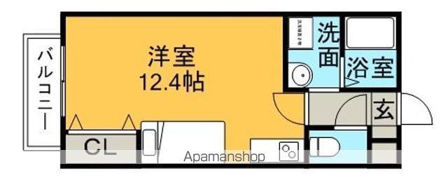 サン・FRIENDS北外山(ワンルーム/3階)の間取り写真