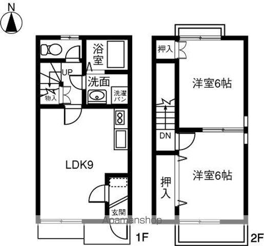 アドバンス小池(2DK)の間取り写真