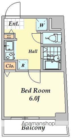 レキシントン・スクエア曙橋(1K/5階)の間取り写真