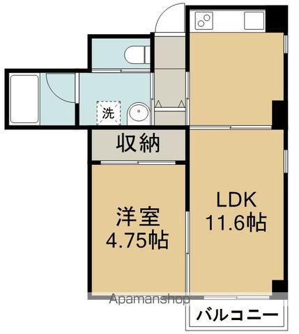 カラーズガーデン榴岡Ⅱ(1LDK/3階)の間取り写真