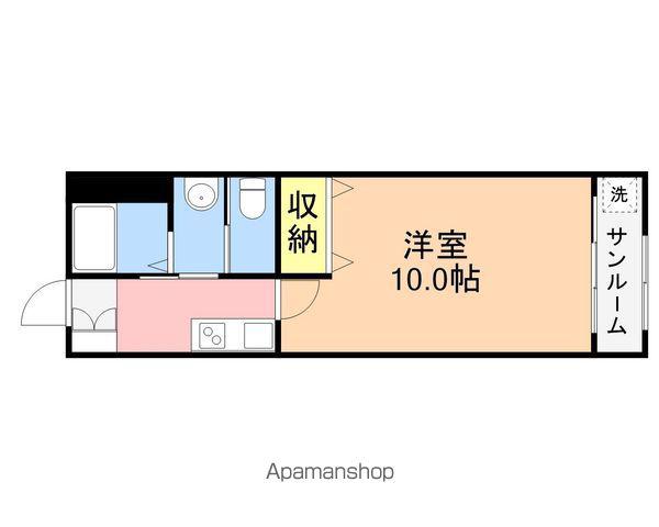 LAUREAⅡ(1K/1階)の間取り写真