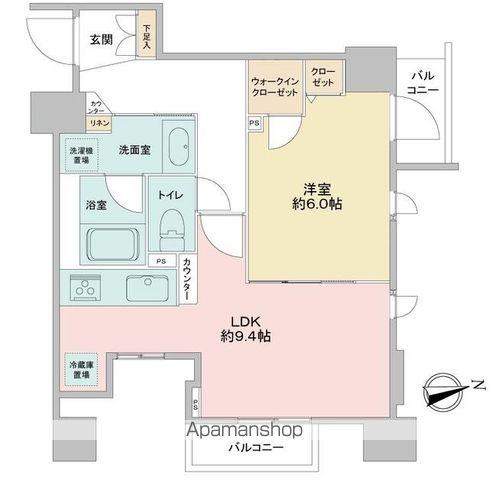 CAVANA浅草(1LDK/8階)の間取り写真