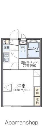 レオパレスひの(1K/1階)の間取り写真