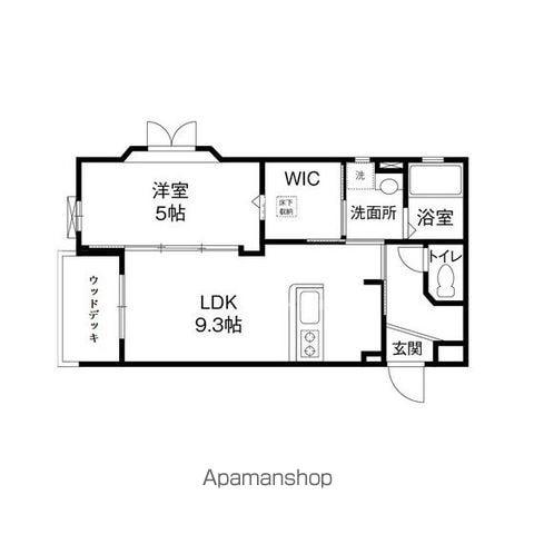 ヴィラフィレーチェ(1LDK/1階)の間取り写真