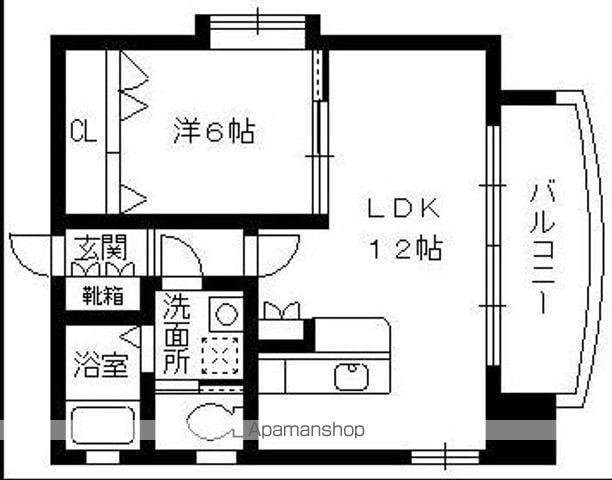 グランドキャニオン(1LDK/11階)の間取り写真