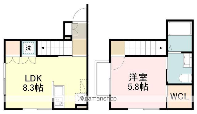 グランドソレイユ小松島(1LDK/1階)の間取り写真