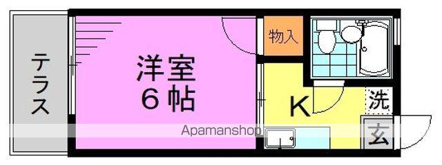 シティハイムMIZUKOU(1K/1階)の間取り写真