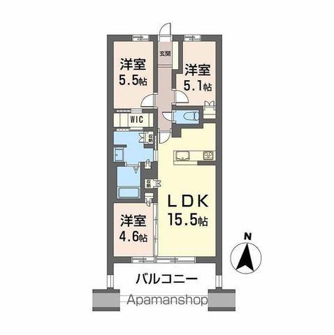 NUDGEONE.照葉(3LDK/18階)の間取り写真