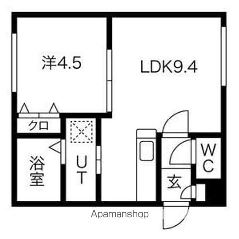リベルタ澄川(1LDK/2階)の間取り写真