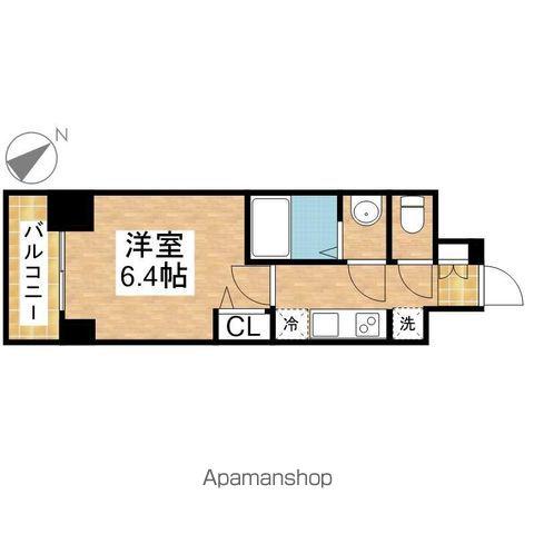 プレサンス広小路通今池(1K/8階)の間取り写真