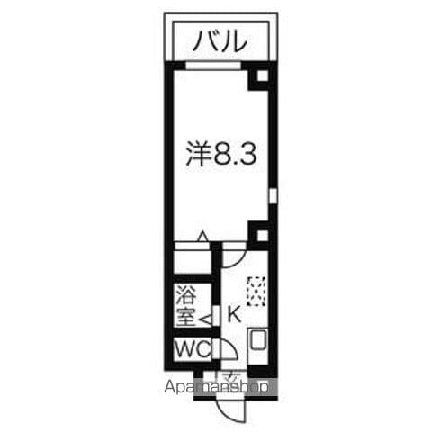 TS DREAM(1K/7階)の間取り写真