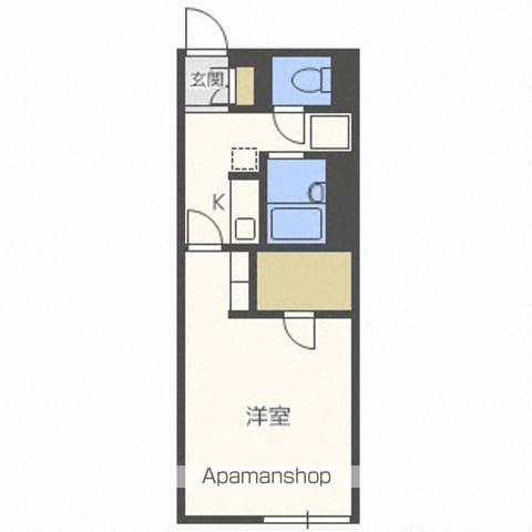 レオネクスト厚別中央(1K/1階)の間取り写真