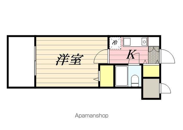 ラ・レジダンス・ド・シャルール(1K/3階)の間取り写真