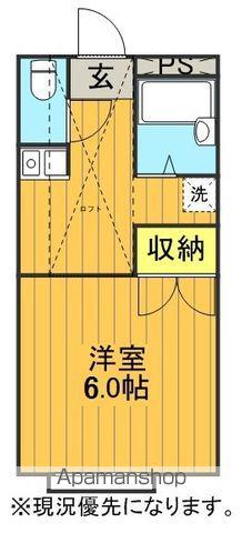 コーポツルフジ(1K/1階)の間取り写真