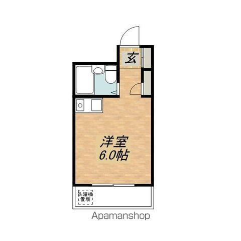 プールブゥ(ワンルーム/2階)の間取り写真