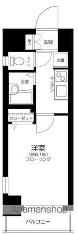 菱和パレス御茶ノ水湯島天神町(1K/4階)の間取り写真