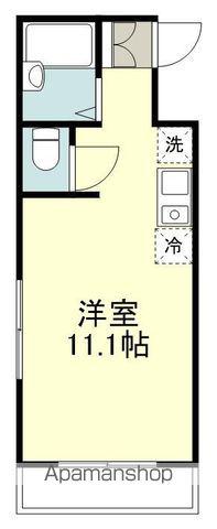 ハイツAK(ワンルーム/3階)の間取り写真