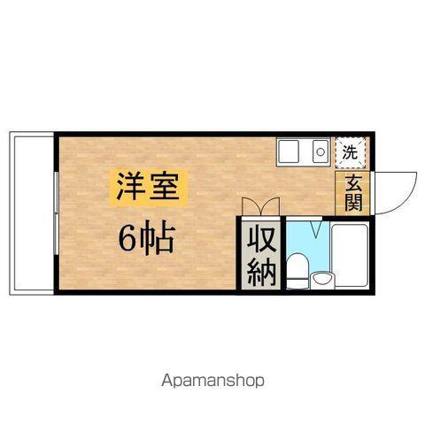 ハイツエスポワール2(ワンルーム/3階)の間取り写真