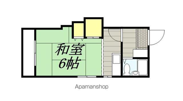 プレアール下原(ワンルーム/1階)の間取り写真