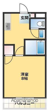 セ・ミュー川内(1K/3階)の間取り写真