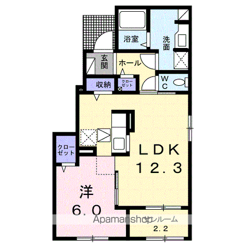 サンリット サイジロウⅡ(1LDK/1階)の間取り写真
