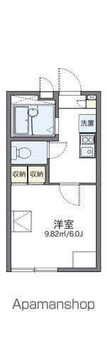 レオパレスエグランテ大岡(1K/1階)の間取り写真