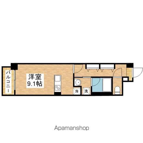 ディアレイシャス鶴舞公園(ワンルーム/7階)の間取り写真