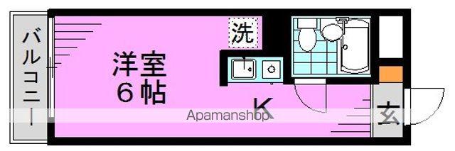 ペガサスマンション高円寺(ワンルーム/1階)の間取り写真