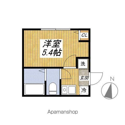 エスペランサ氷川台(1K/1階)の間取り写真