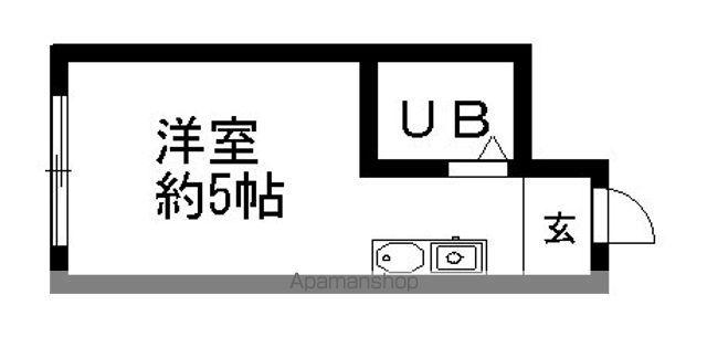 ラ・レジダンス・ド・シャトレーヌ(ワンルーム/5階)の間取り写真