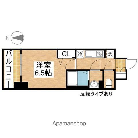 プレサンス伏見アーバンベース(1K/4階)の間取り写真