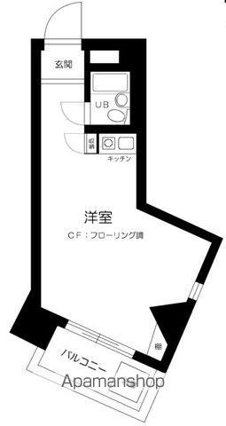 ハイシティ高田馬場(ワンルーム/4階)の間取り写真