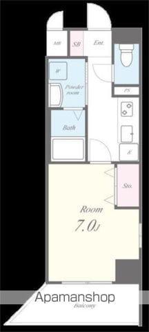 ワイエスビル(1K/2階)の間取り写真