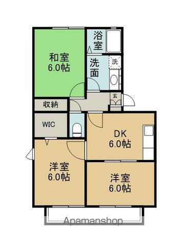 フェニックスST(3DK/2階)の間取り写真